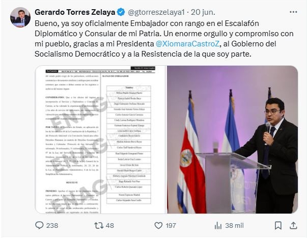 Gerardo Torres en X