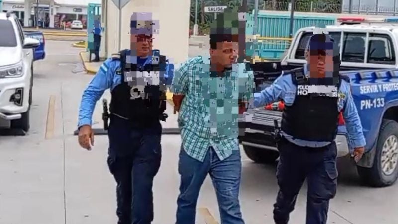 Hombre detenido droga en Tela