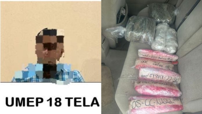 Hombre detenido droga Tela