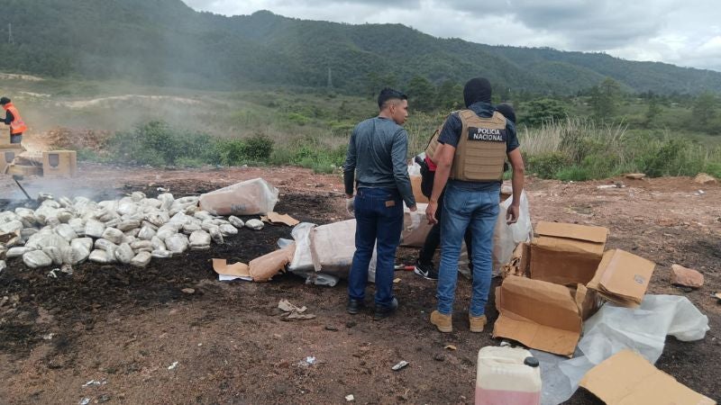 Incineración droga