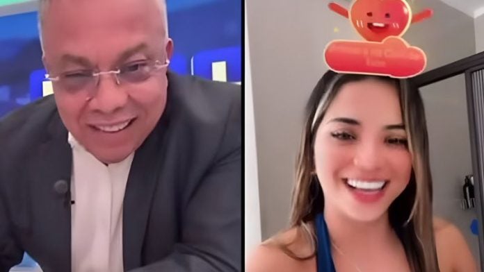 Eduardo Maldonado con colombiana TikTok