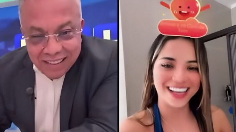 Eduardo Maldonado con colombiana TikTok