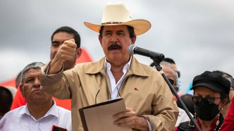 Manuel Zelaya alianzas por Libre