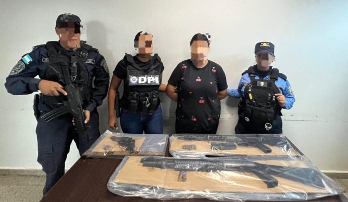 En Olancho mujer tenía armas