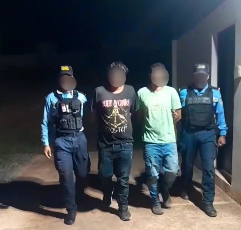 Capturan a sospechosos de asaltar a pareja en Comayagua