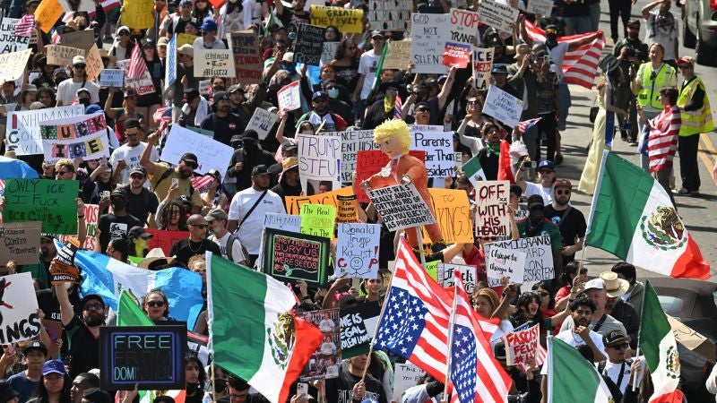 Protestas Trump Los Ángeles 4