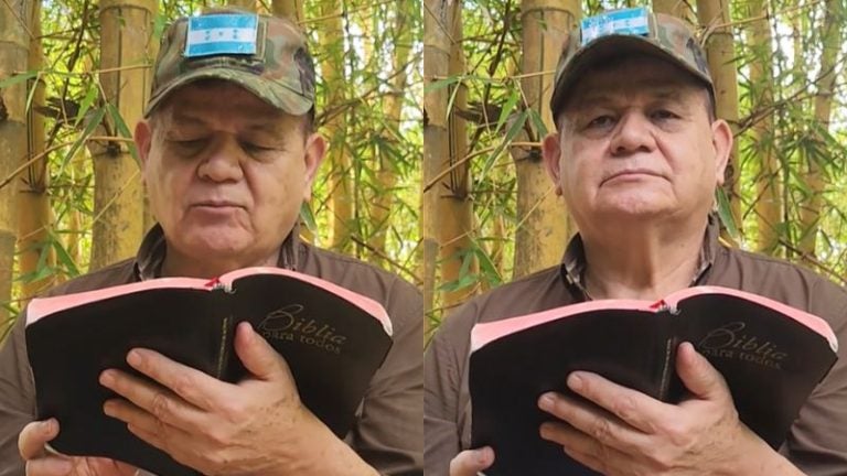 «La tiranía se disfraza de poder»: Romeo Vásquez reaparece con biblia en mano