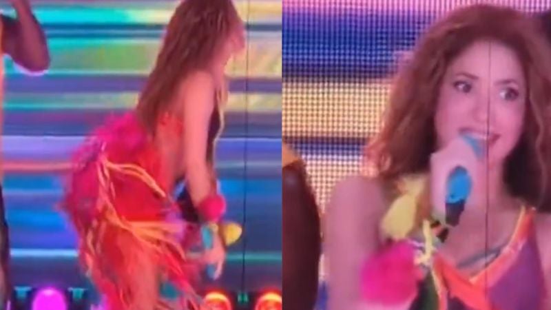 falda de Shakira abierta