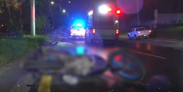 Joven motociclista Anillo Periférico