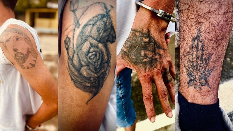 Tatuajes pandillero salvadoreño