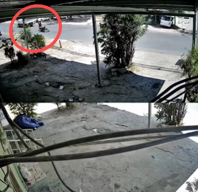motociclista es impactado por cables caídos