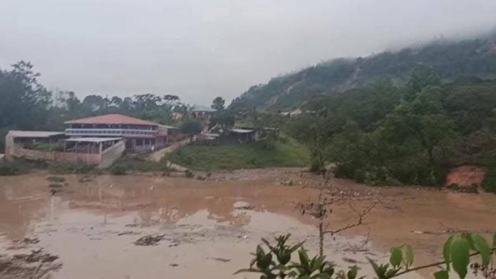Declaran alerta roja en Ocotepeque y El Progreso por desbordamiento del río Ulúa