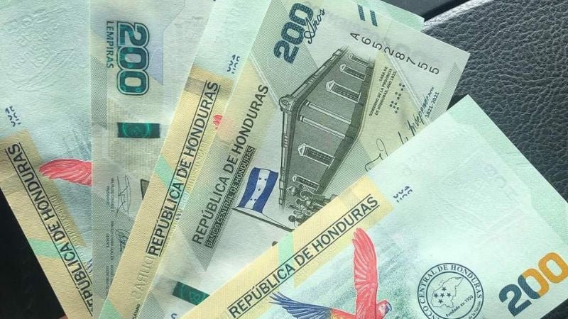 Billetes falsos en Honduras