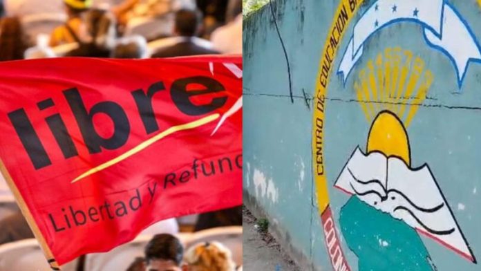 Denuncian a activista de Libre por cortar tendido eléctrico en escuela de SPS