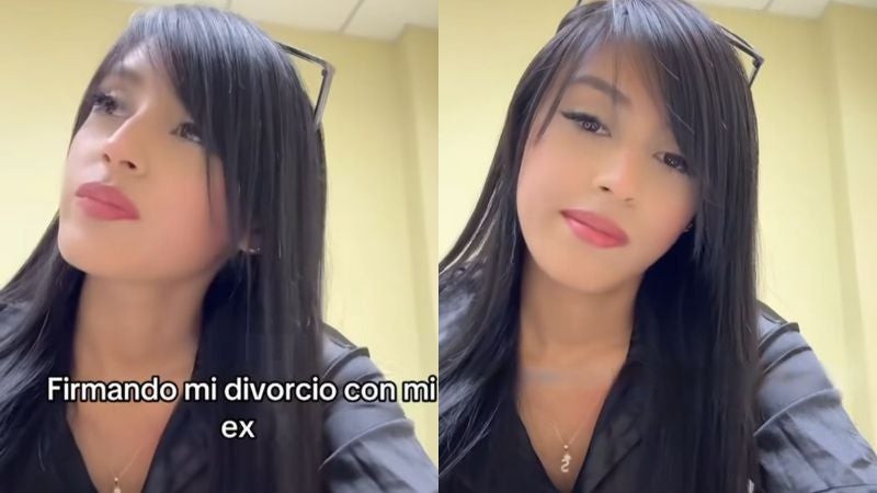 hondureña celebra su divorcio