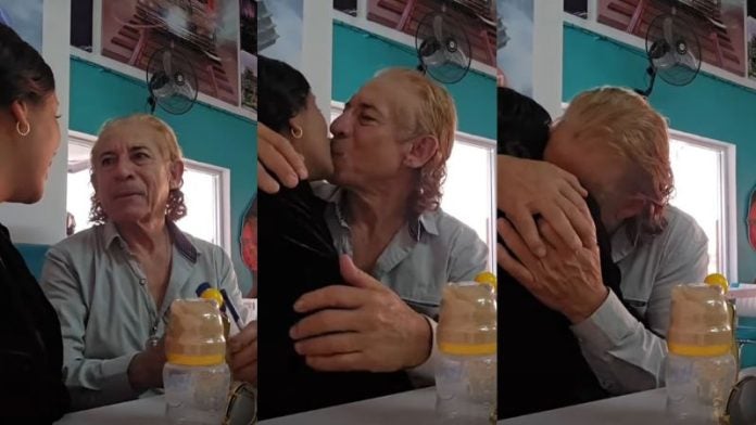 Joven embarazada pareja 61 años
