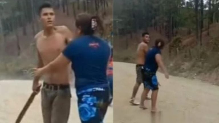 Madre intenta evitar pelea y termina siendo agredida por su hijo en Guaimaca