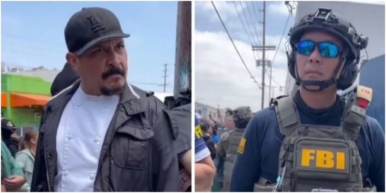 migrante enfrenta agente FBI