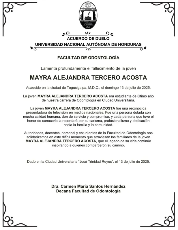 Acuerdo de duelo Mayra