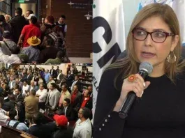 Ana Paolla Hall tras zafarrancho en el congreso