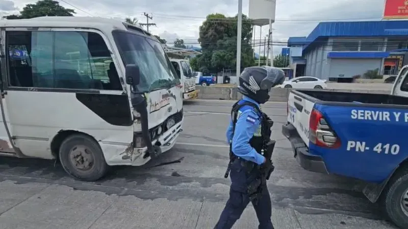 Detienen asaltantes bus Choloma