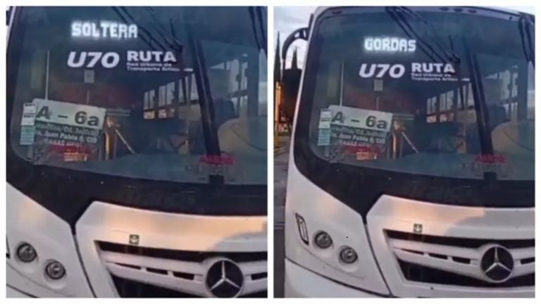 “Busco mamá soltera, no gordas”: exhiben mensaje machista en bus