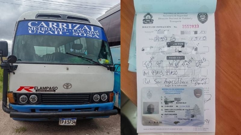 Chofer de rápidito sancionado (1)