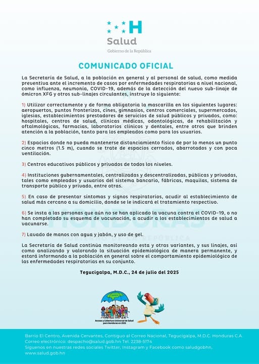 ¡Vuelven las mascarillas! Salud activa alerta por repunte de Covid-19 y virus respiratorios