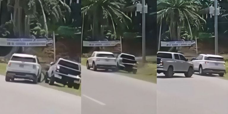 “¡Lo acorraló y él huyó!”: revelan que "pelea" de autos en la CA-13 sería por infidelidad