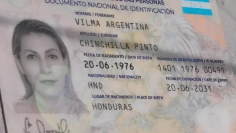 DNI DE VILMA ARGENTINA CHINCHILLA