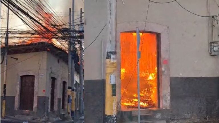 Incendio arrasa Chinda Díaz