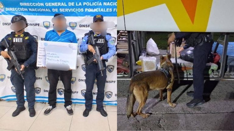 Interceptan encomienda con siete kilos de metanfetamina en Choluteca