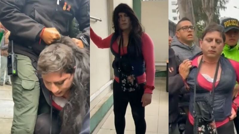 Hombre vestido de mujer Perú