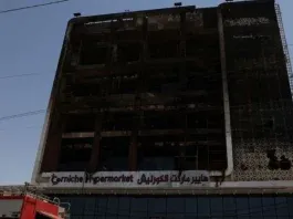 Incendio en Irak