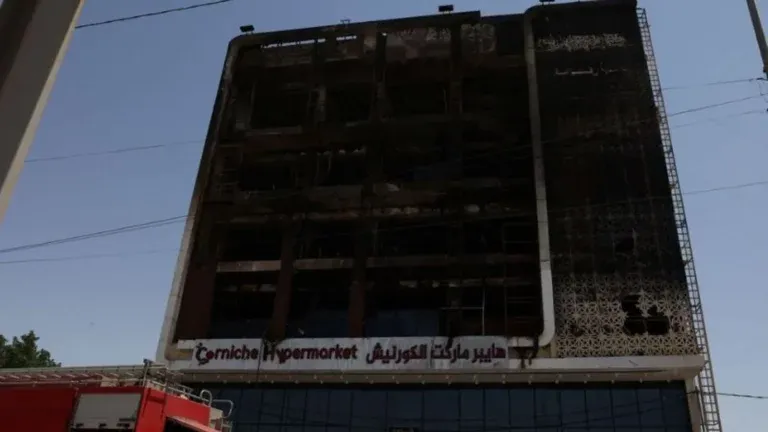 Incendio en Irak