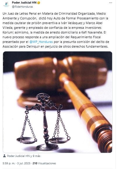 Informe Poder Judicial en X