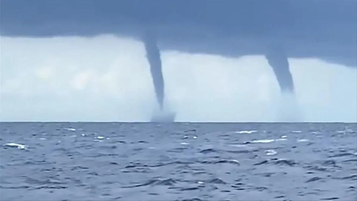 Cinco trombas marinas sorprenden Italia
