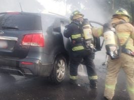 Kia Sorento incendiada Comayaguela