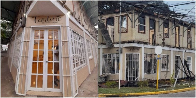 La Ceiba se une para apoyar a emprendedor que perdió su cafeteria en incendio
