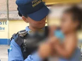 Niña abandonada centro Tegucigalpa