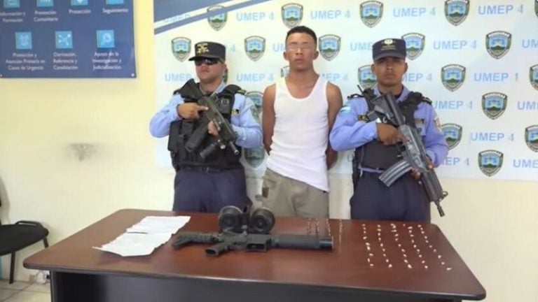 Pandillero detenido