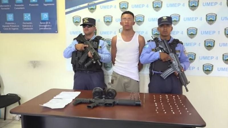 Pandillero detenido