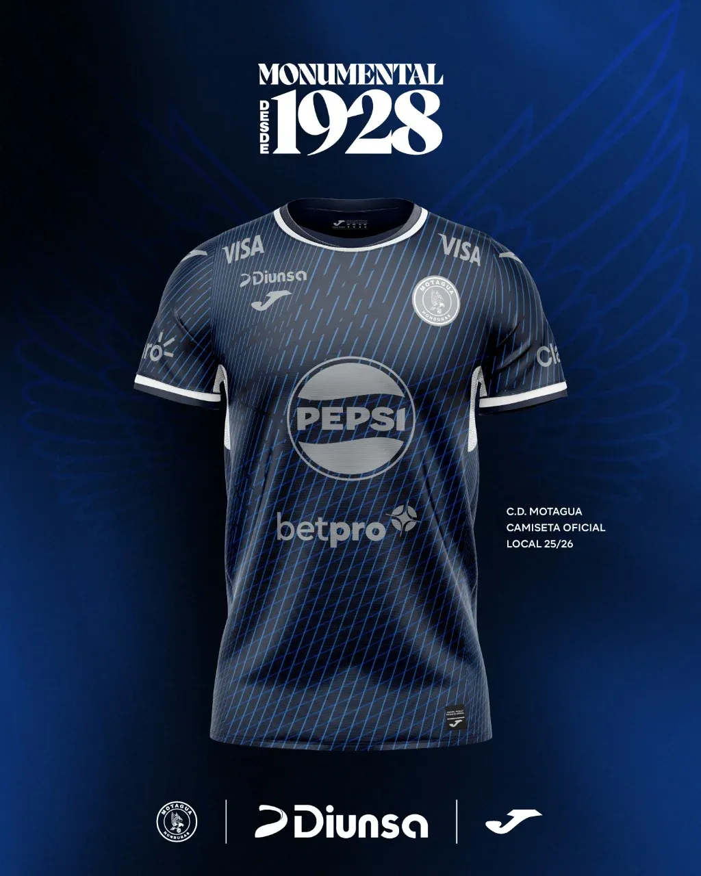 Diunsa, Joma y Motagua lanzan las camisetas oficiales