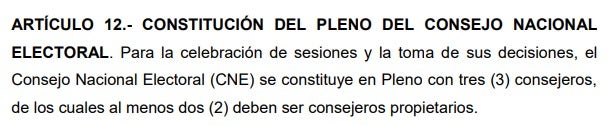 Ley Electoral