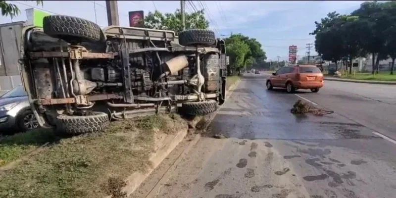 Lugar donde ocurrió el accidente.