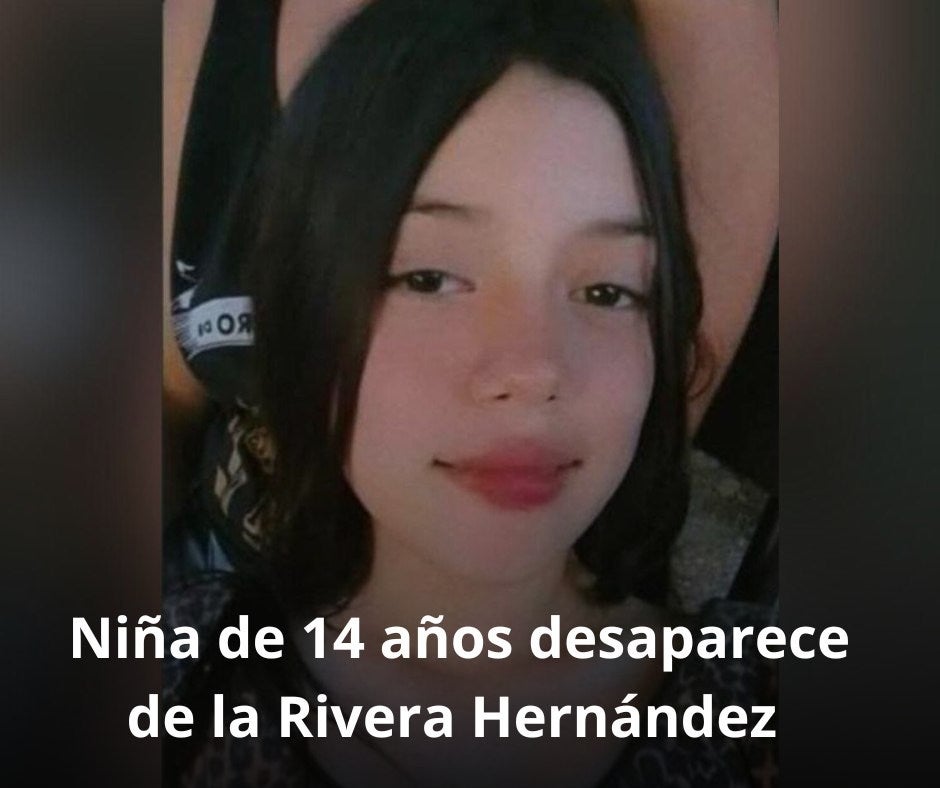 menor desaparecida