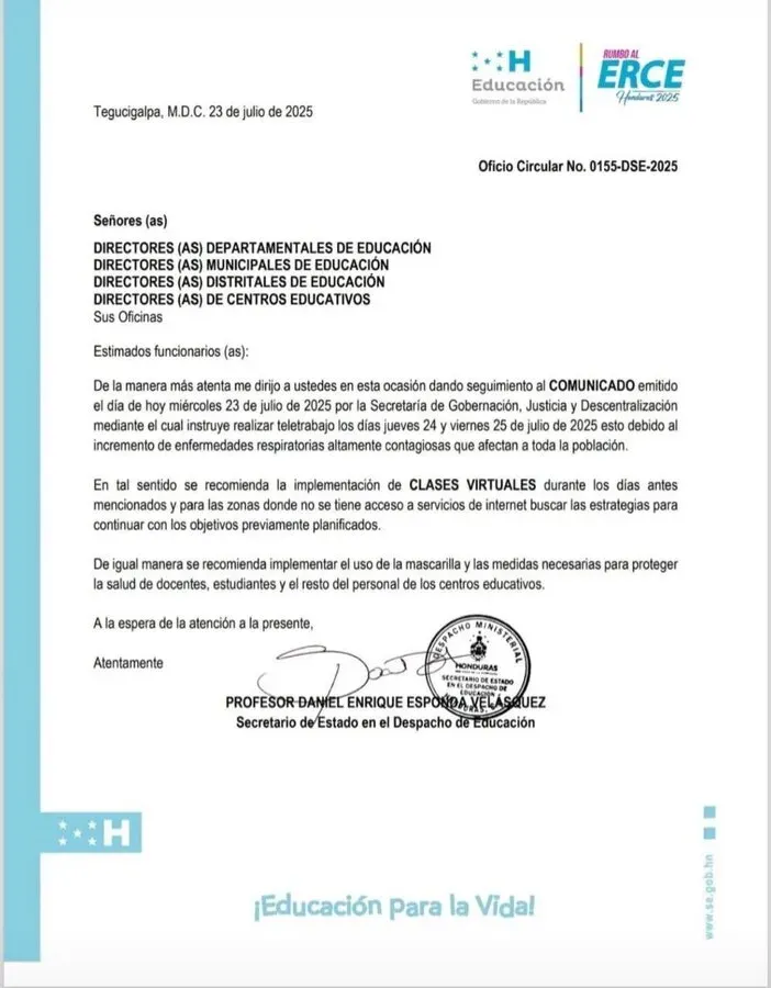 comunicado clases