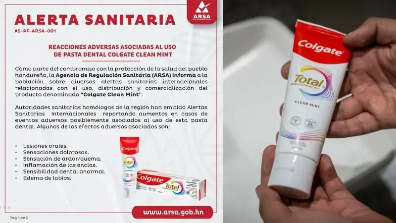 Alerta riesgos Colgate Clean Mint