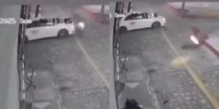 Video muestra el momento exacto del atropello de un motociclista en Copán