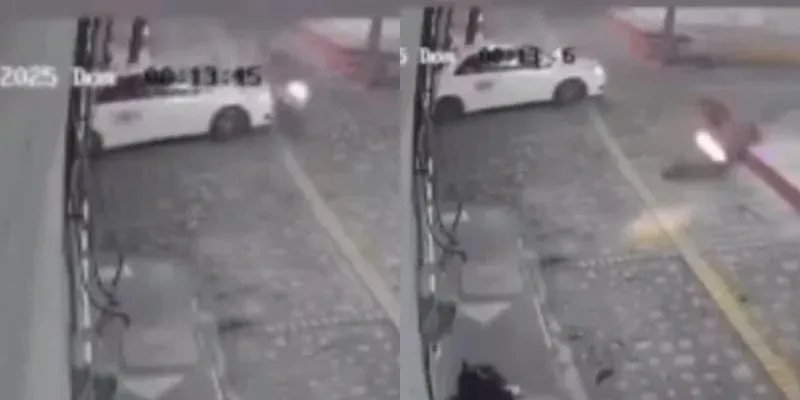 Video muestra el momento exacto del atropello de un motociclista en Copán